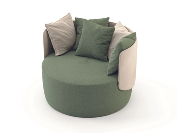 MARGEM - Fabric armchair by Stylish Club - view 2